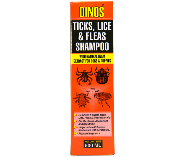 Picture of Dinos Ticks Lice & Flea Shampoo 500ml