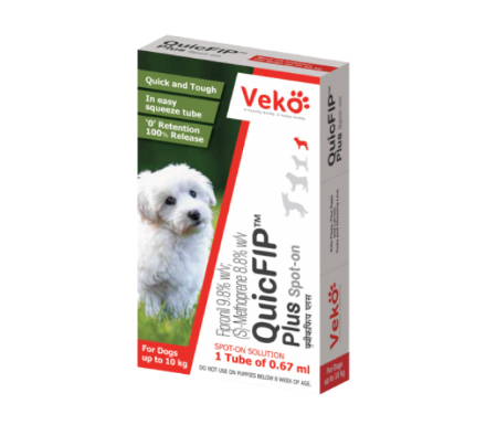 Picture of Veko Care QuicFIP Plus Spot On Dog Up To 10kg 1tube