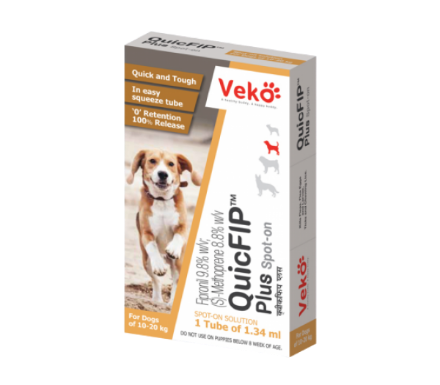 Picture of Veko Care QuicFIP Plus Spot On Dog (10-20kg) 1tube