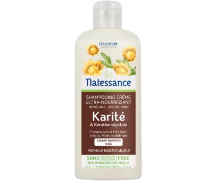 Picture of Natessance Soin Cheveux Shampoo Creme Karité 250 ml