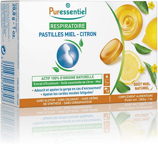 Picture of Puressentiel Respiratoire Pastilles Miel - Citron
