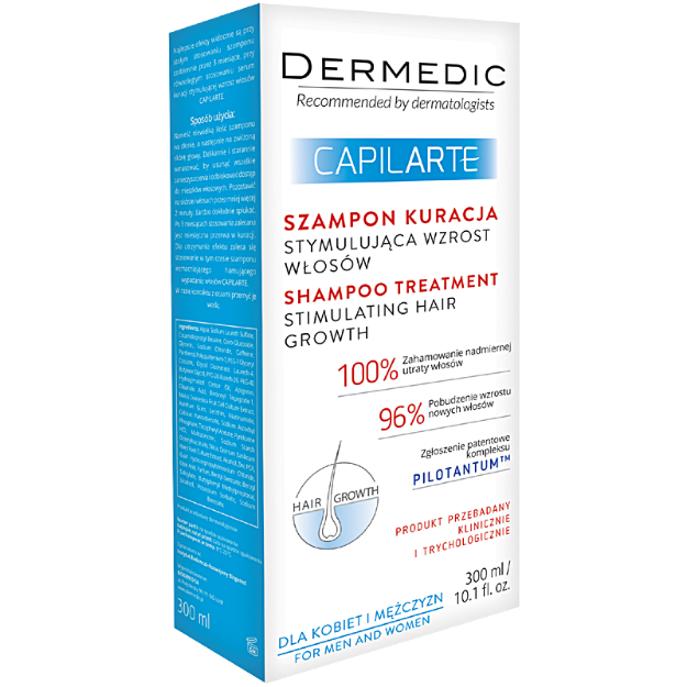 Picture of Dermedic Capilarte Shampoo Treatment Stimulating Hair Growth 300 ml