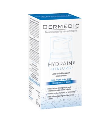 Picture of Dermedic Hydrain3 Hialuro Anti-Wrinkle Repair Night Cream 55ml