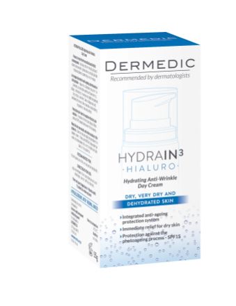 Picture of Dermedic Hydrain3 Hialuro Hydrating Anti-Wrinkle Day Cream 55ml