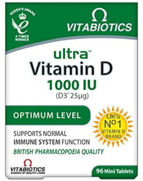 Picture of Vitabiotics Ultra Vitamin D 1000 iu 96 Tabs
