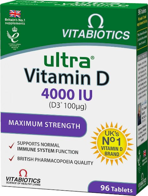 Picture of Vitabiotics Ultra Vitamin D 4000 iu 96 Tabs